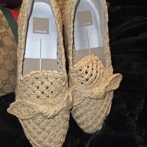 Dolce Vita Women's Beige Woven Flats